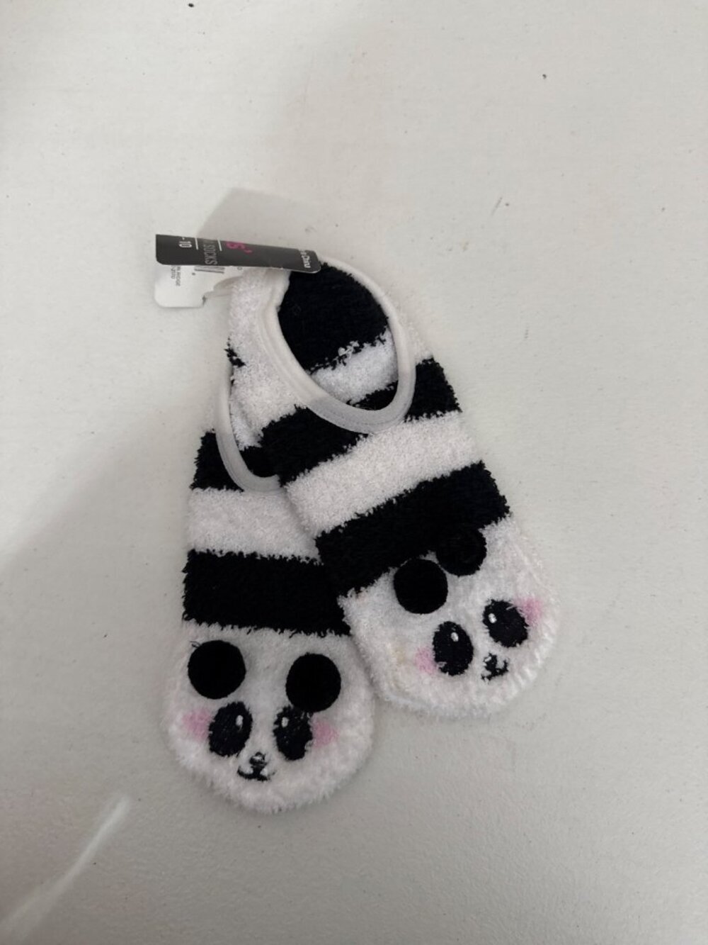 Ladies Critter Ballerina Socks Panda Design Shoe Size 4-10